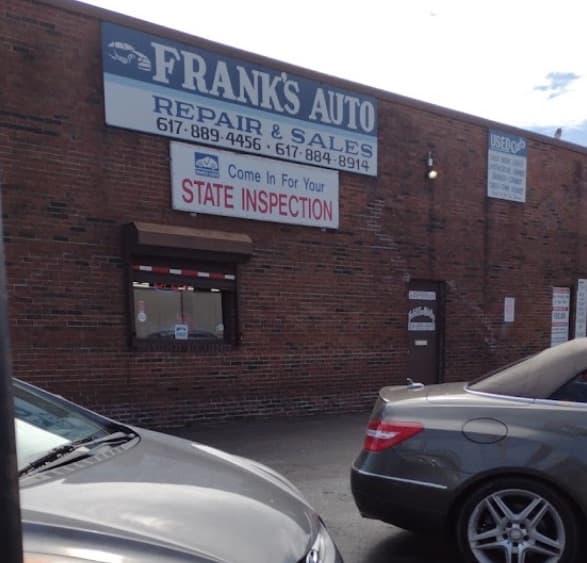 Frank's Auto Repair & Sales storefront in Chelsea, MA