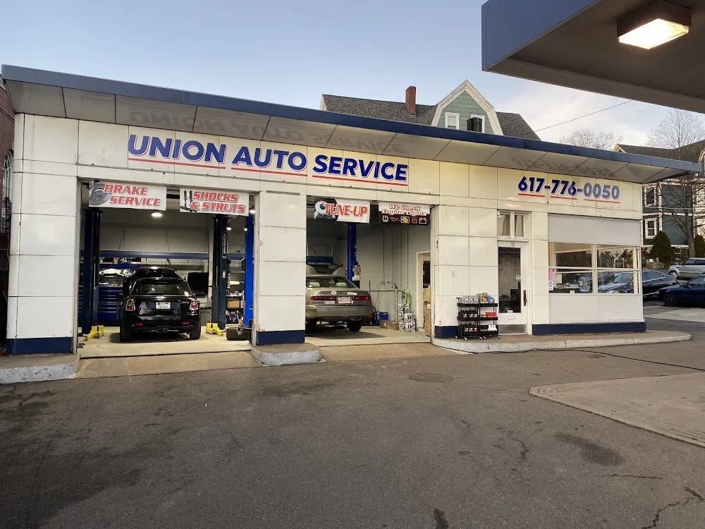 Union Auto Service storefront on Washington Street in Somerville